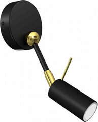 Milagro Wall lamp IRIS Black / Gold 1x mini GU10 цена и информация | Настенные светильники | kaup24.ee