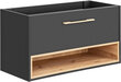 Hakano BATHROOM/BTCABINET/HOM/GALIO/DARKGREY+OAK/57x100 цена и информация | Vannitoakapid | kaup24.ee