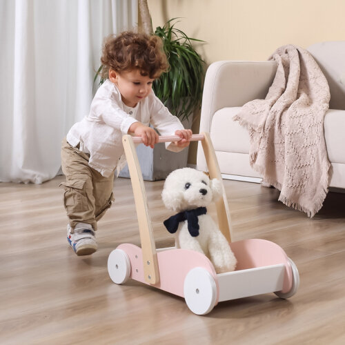 Viga Toys Viga PolarB Wooden Stroller 2in1 Walker Pusher hind ja info | Imikute mänguasjad | kaup24.ee