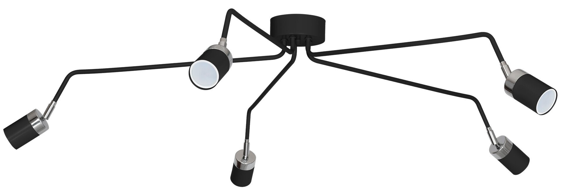 Milagro JOKER BLACK 5xGU10 ceiling lamp hind ja info | Laelambid | kaup24.ee