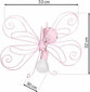 Milagro Wall lamp BUTTERFLY 2 PINK 1xE27 hind ja info | Lastetoa valgustid | kaup24.ee