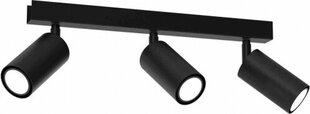 Milagro Ceiling lamp HUDSON BLACK 3xGU10 цена и информация | Потолочные светильники | kaup24.ee