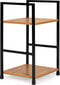 Modernhome Modern wooden bookcase, bedside table, 2 shelves, LOFT hind ja info | Riiulid | kaup24.ee