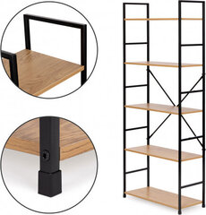 Modernhome Modern wide wooden bookcase LOFT 5 shelves цена и информация | Полки | kaup24.ee