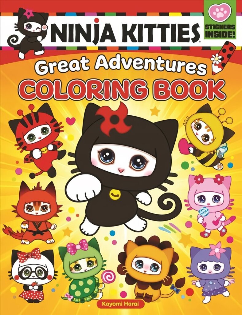 Ninja Kitties Great Adventures Coloring Book hind ja info | Väikelaste raamatud | kaup24.ee