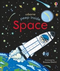Peep Inside Space hind ja info | Väikelaste raamatud | kaup24.ee