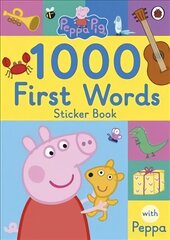 Peppa Pig: 1000 First Words Sticker Book hind ja info | Väikelaste raamatud | kaup24.ee