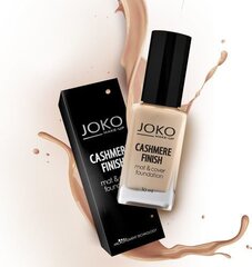 Matistav aluskreem Joko Make-Up Cashmere Finish Mat&Cover 30 ml, 151 Sand hind ja info | Jumestuskreemid, puudrid | kaup24.ee