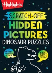 Scratch-Off Hidden Pictures Dinosaur Puzzles цена и информация | Книги для малышей | kaup24.ee