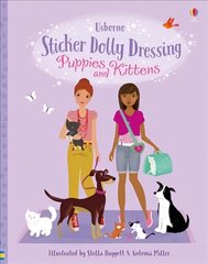 Sticker Dolly Dressing Puppies & Kittens hind ja info | Väikelaste raamatud | kaup24.ee