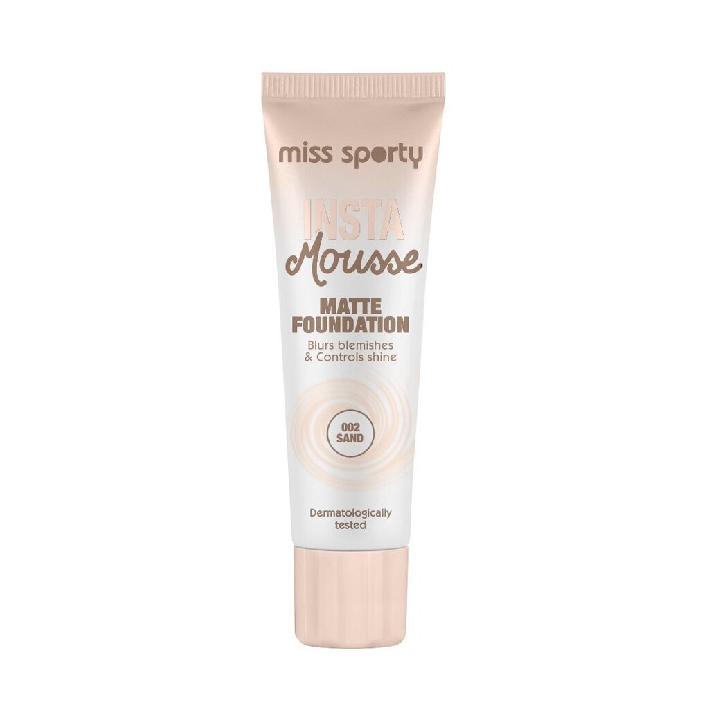 Miss Sporty Insta Mousse Matte Foundation jumestuskreem 30 ml, 002 Sand цена и информация | Jumestuskreemid, puudrid | kaup24.ee