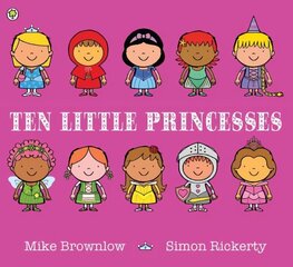 Ten Little Princesses: Board Book цена и информация | Книги для малышей | kaup24.ee