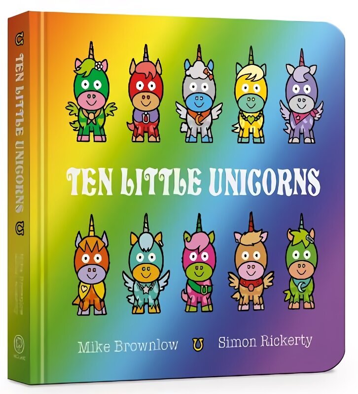 Ten Little Unicorns Board Book hind ja info | Väikelaste raamatud | kaup24.ee