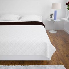 Kahepoolne tepitud voodikate beež/pruun 230 x 260 cm hind ja info | Voodikatted, pleedid | kaup24.ee