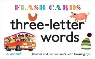 Three-Letter Words - Flash Cards: 50 Word and Picture Cards, with Learning Tips hind ja info | Väikelaste raamatud | kaup24.ee