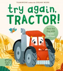 Try Again, Tractor!: Double-Layer Lift Flaps for Double the Fun! цена и информация | Книги для малышей | kaup24.ee