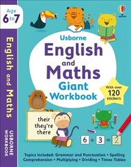 Usborne English and Maths Giant Workbook 6-7 цена и информация | Книги для малышей | kaup24.ee