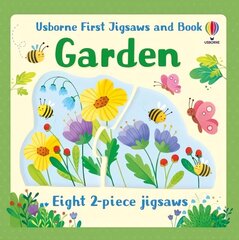 Usborne First Jigsaws And Book: Garden цена и информация | Книги для малышей | kaup24.ee