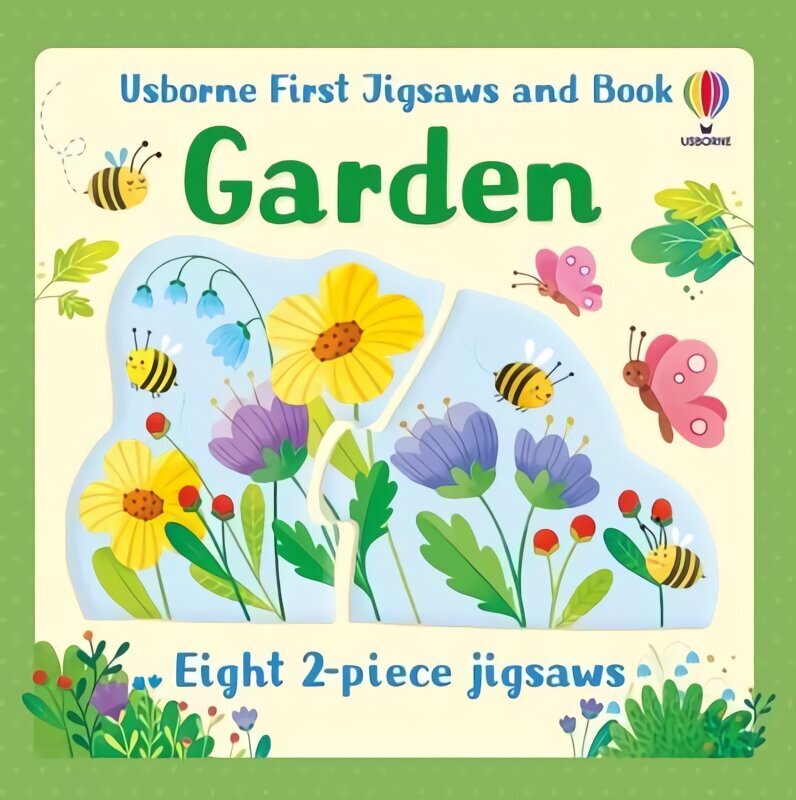 Usborne First Jigsaws And Book: Garden hind ja info | Väikelaste raamatud | kaup24.ee