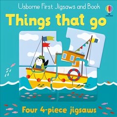 Usborne First Jigsaws And Book: Things that go цена и информация | Книги для малышей | kaup24.ee