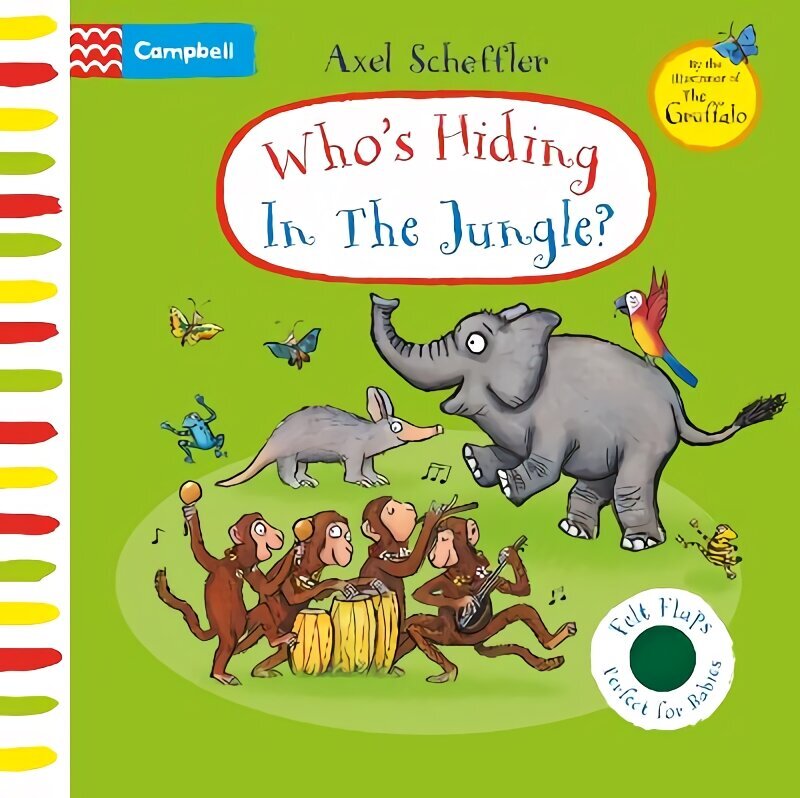 Who's Hiding In The Jungle?: A Felt Flaps Book hind ja info | Väikelaste raamatud | kaup24.ee