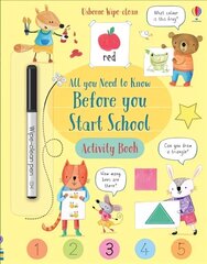 Wipe-Clean All You Need to Know Before You Start School Activity Book цена и информация | Книги для малышей | kaup24.ee