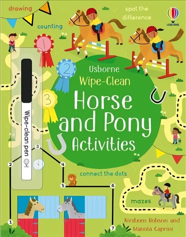 Wipe-Clean Horse and Pony Activities hind ja info | Väikelaste raamatud | kaup24.ee