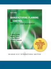 Manufacturing Planning and Control for Supply Chain Management 6th edition цена и информация | Книги по экономике | kaup24.ee