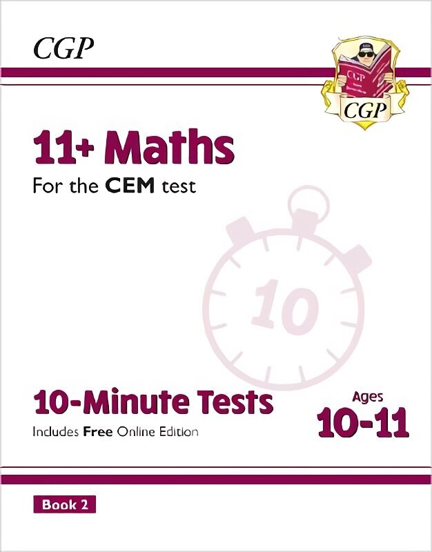 11plus CEM 10-Minute Tests: Maths - Ages 10-11 Book 2 (with Online Edition) цена и информация | Noortekirjandus | kaup24.ee