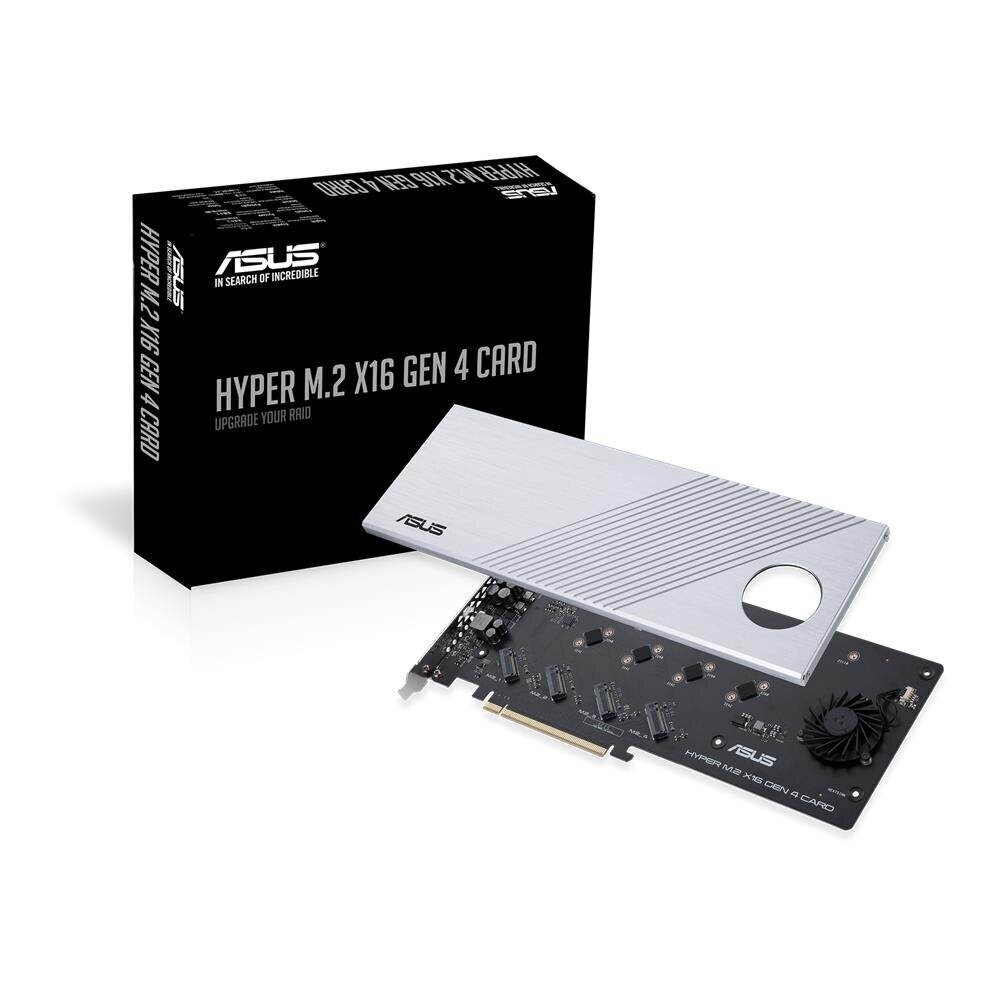 Asus Hyper M.2 X16 GEN 4 M.2 Card - PCIe 4.0 x16 hind ja info | Regulaatorid | kaup24.ee