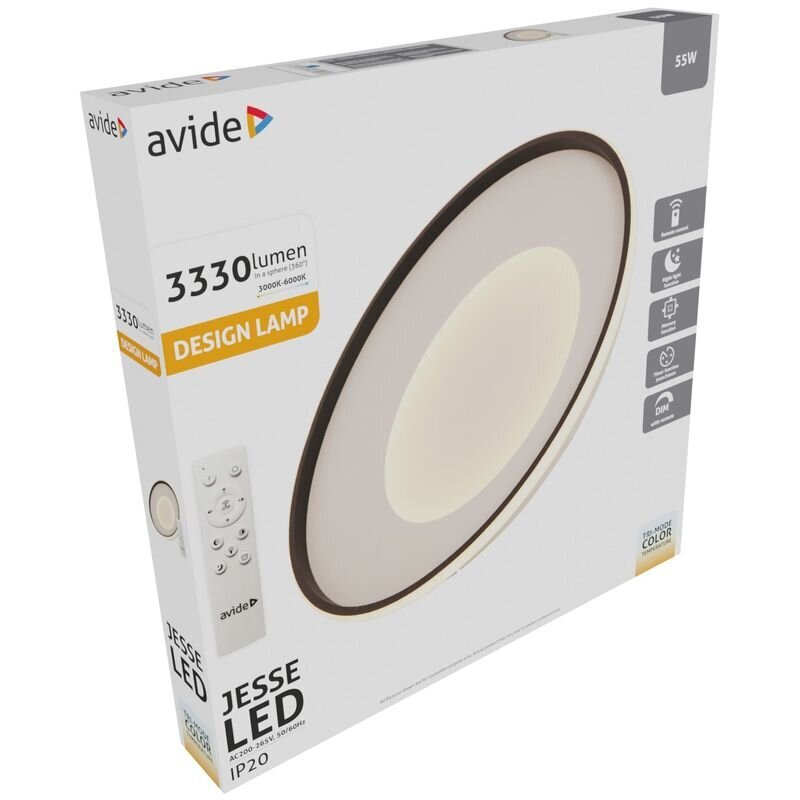 LED-laevalgusti Avide Jesse 55W puldiga hind ja info | Laelambid | kaup24.ee