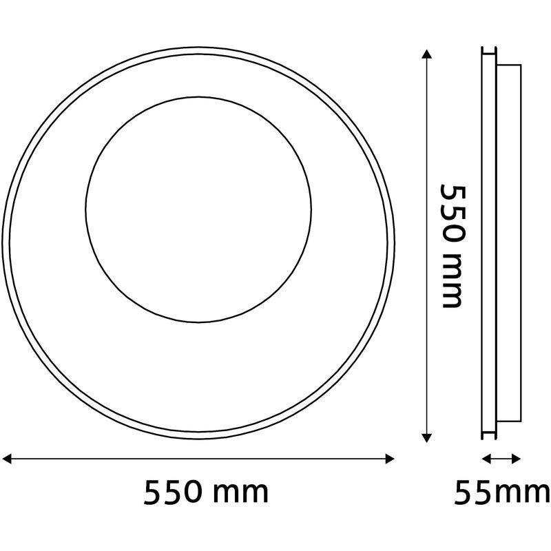 LED-laevalgusti Avide Jesse 55W puldiga hind ja info | Laelambid | kaup24.ee