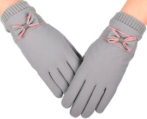 Зимние женские перчатки KR52, серые цена и информация | Женские перчатки | kaup24.ee