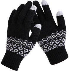 Перчатки женские зимние КР57, черные цена и информация | Женские перчатки | kaup24.ee