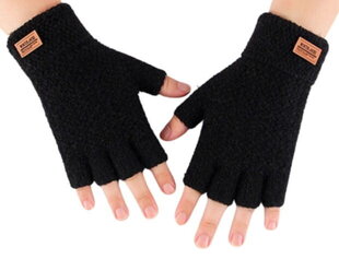 Мужские зимние перчатки KR56, черные цена и информация | Мужские шарфы, шапки, перчатки | kaup24.ee