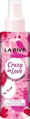 Kehasprei naistele La Rive Crazy in Love Body Mist, 200 ml hind ja info | Kehakreemid, losjoonid | kaup24.ee