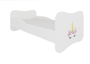 Voodi ADRK Furniture Gonzalo Unicorn, 160x80 cm, valge hind ja info | Lastevoodid | kaup24.ee