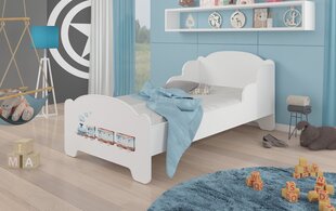Кровать ADRK Furniture Amadis Railway, 160x80 см, белый цвет цена и информация | Детские кровати | kaup24.ee