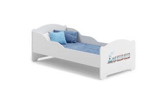Voodi ADRK Furniture Amadis Railway, 160x80 cm, valge цена и информация | Детские кровати | kaup24.ee