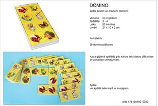 Lauamäng Domino lastele - 28 kaarti цена и информация | Настольные игры, головоломки | kaup24.ee