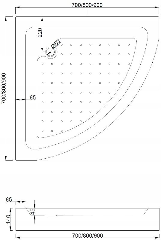 Poolringikujuline dušikabiin Mexen Rio koos aluse ja sifooniga, 70x70,80x80,90x90cm, kuldne/läbipaistev цена и информация | Dušikabiinid | kaup24.ee