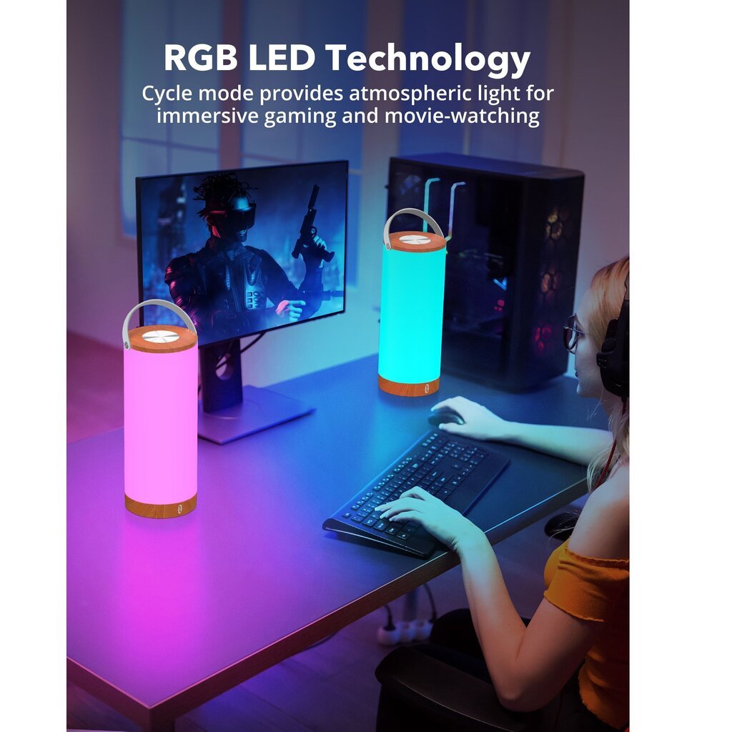 Laetav LED-valgusti, RGB TaoTronics TT-DL23 Pro цена и информация | Laualambid | kaup24.ee