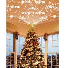 Рождественский светодиодный проектор – елочный топпер, TaoTronics TT-CL041, снежинки цена и информация | Украшение - Стеклянный купол на деревянной основе | kaup24.ee
