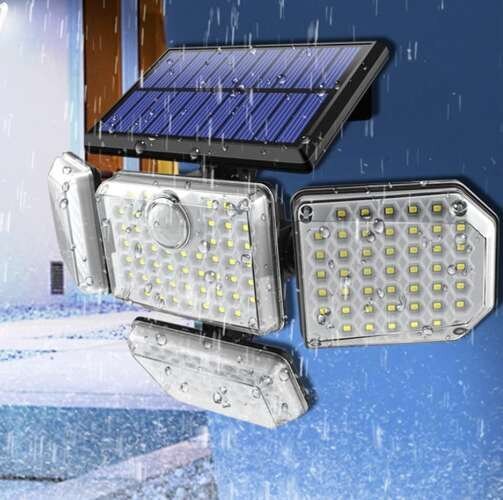 LED kohtvalgusti päikesepatarei ja liikumisanduriga, 171 led hind ja info | Aia- ja õuevalgustid | kaup24.ee