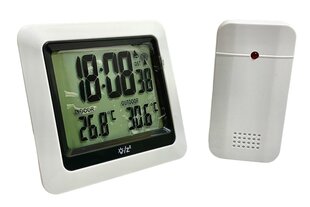 Ilmajaam kellraadioga GlobalTronics GT-TS-06, valge hind ja info | Ilmajaamad, termomeetrid | kaup24.ee