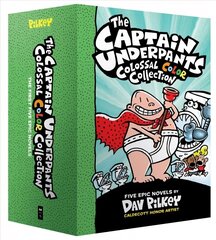 Captain Underpants Colossal Color Collection (Captain Underpants #1-5 Boxed Set) hind ja info | Noortekirjandus | kaup24.ee