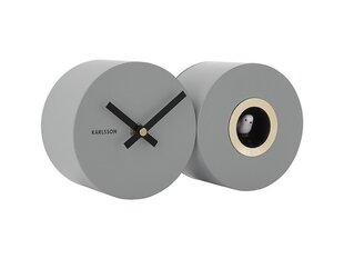 Настенные часы - Дуэт с кукушкой, серый цвет, 26 см цена и информация | Часы | kaup24.ee