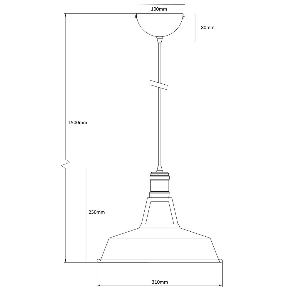 Ripplamp G.LUX GT-310-D31-1S-WH LOFT-8 цена и информация | Rippvalgustid | kaup24.ee