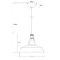 Ripplamp G.LUX GT-310-D31-1S-WH LOFT-8 цена и информация | Rippvalgustid | kaup24.ee