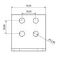 Nurgakinnitus 75x80x80mm jaoks trossiratta hind ja info | Kütte- ja ventilatsiooni tarvikud jne. | kaup24.ee